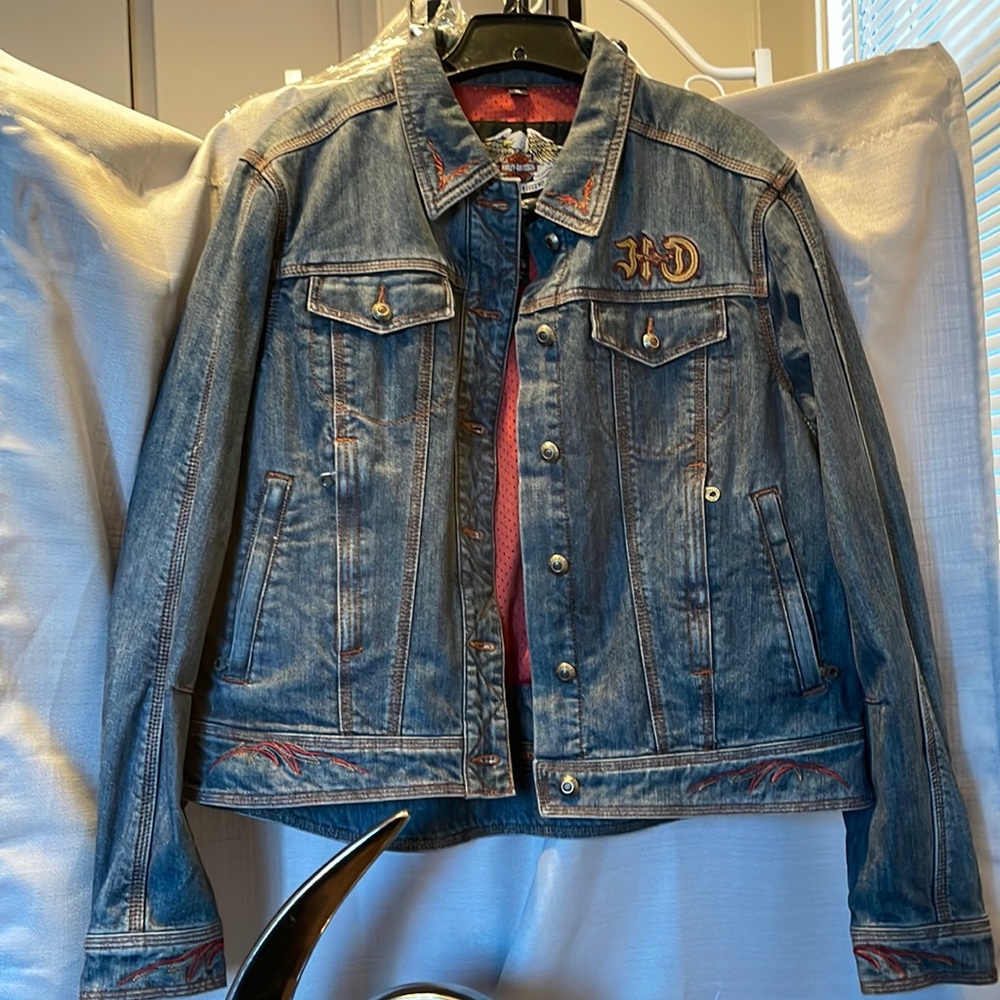 Harley- Denim blue Jean jacket